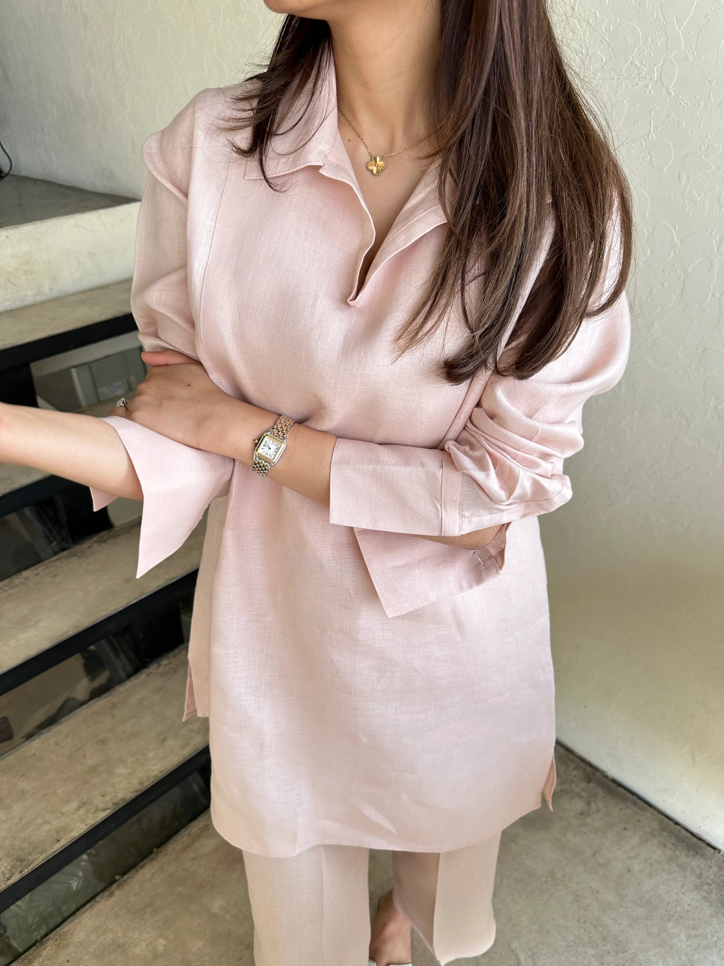 Light Pink Cotton Willow Set
