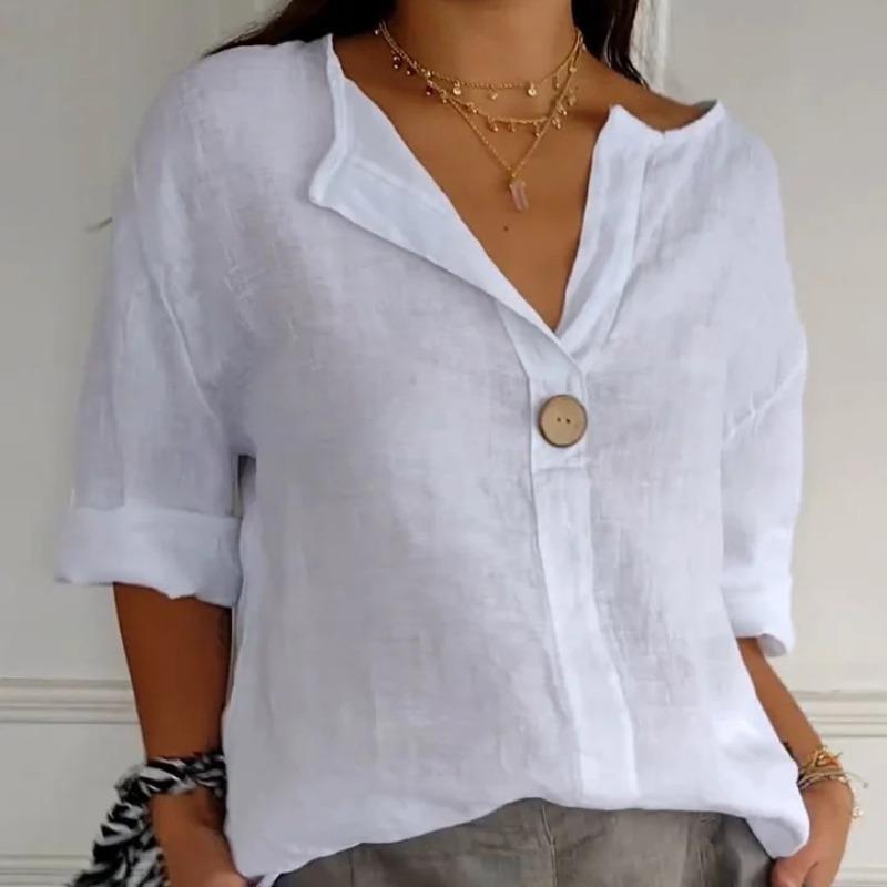 Women Cotton Linen Top
