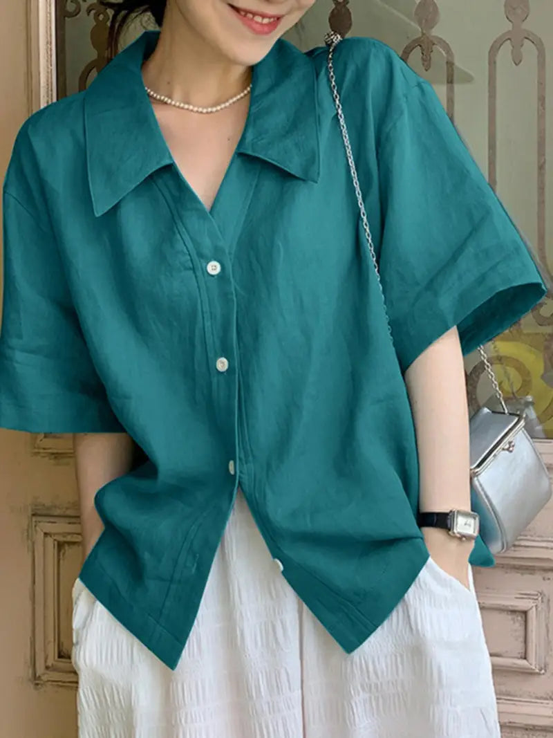 Women'S Plus Size Button-Up Shirt