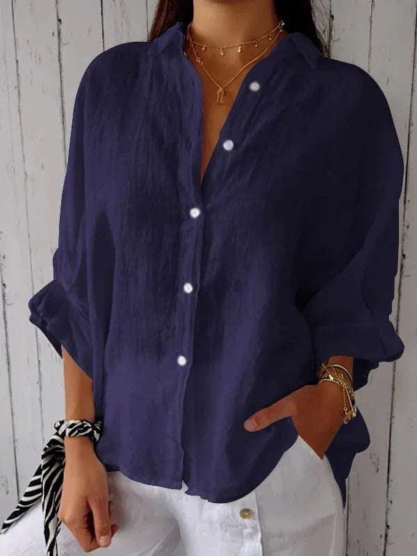 Women’s Casual Linen Button Shirt