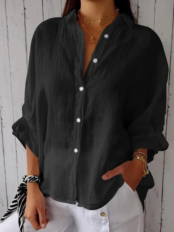 Women’s Casual Linen Button Shirt