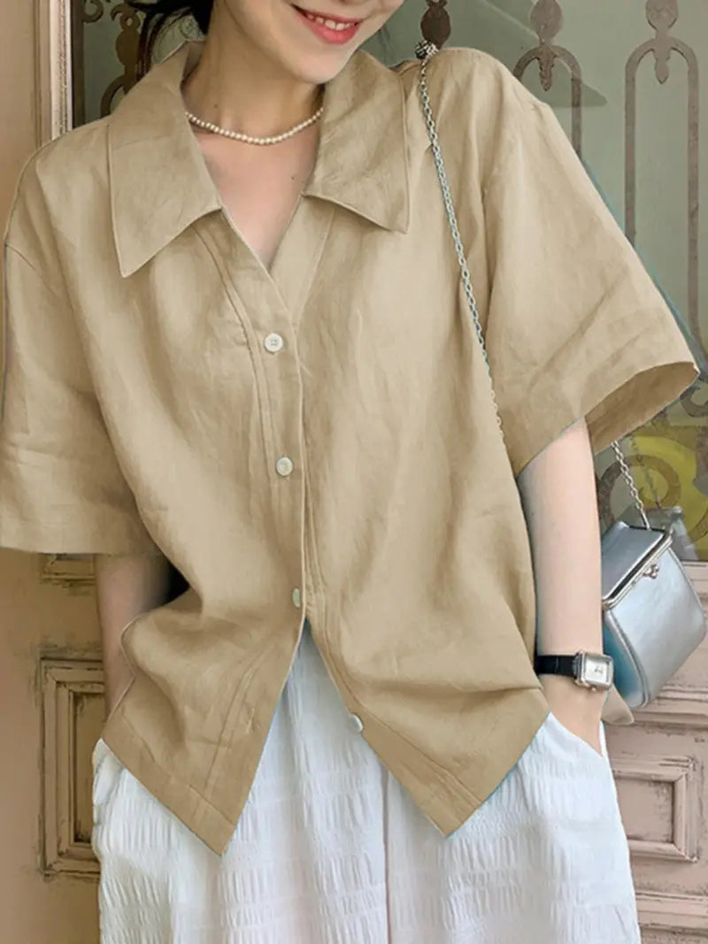 Women'S Plus Size Button-Up Shirt
