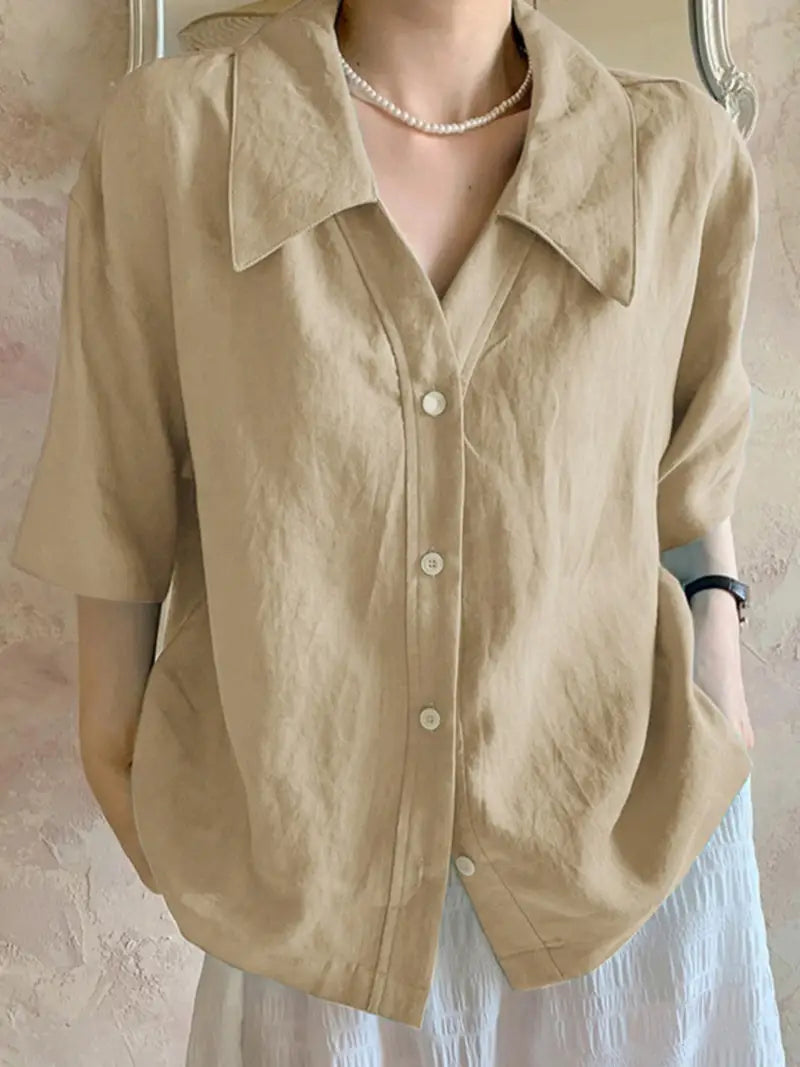 Women'S Plus Size Button-Up Shirt