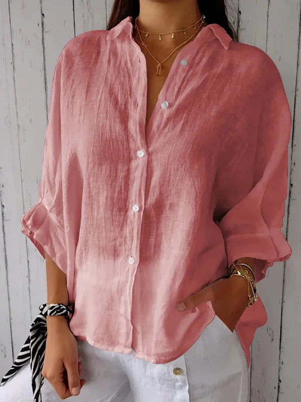 Women’s Casual Linen Button Shirt