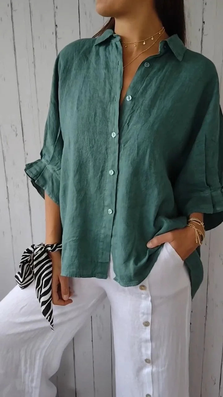 Women’s Casual Linen Button Shirt