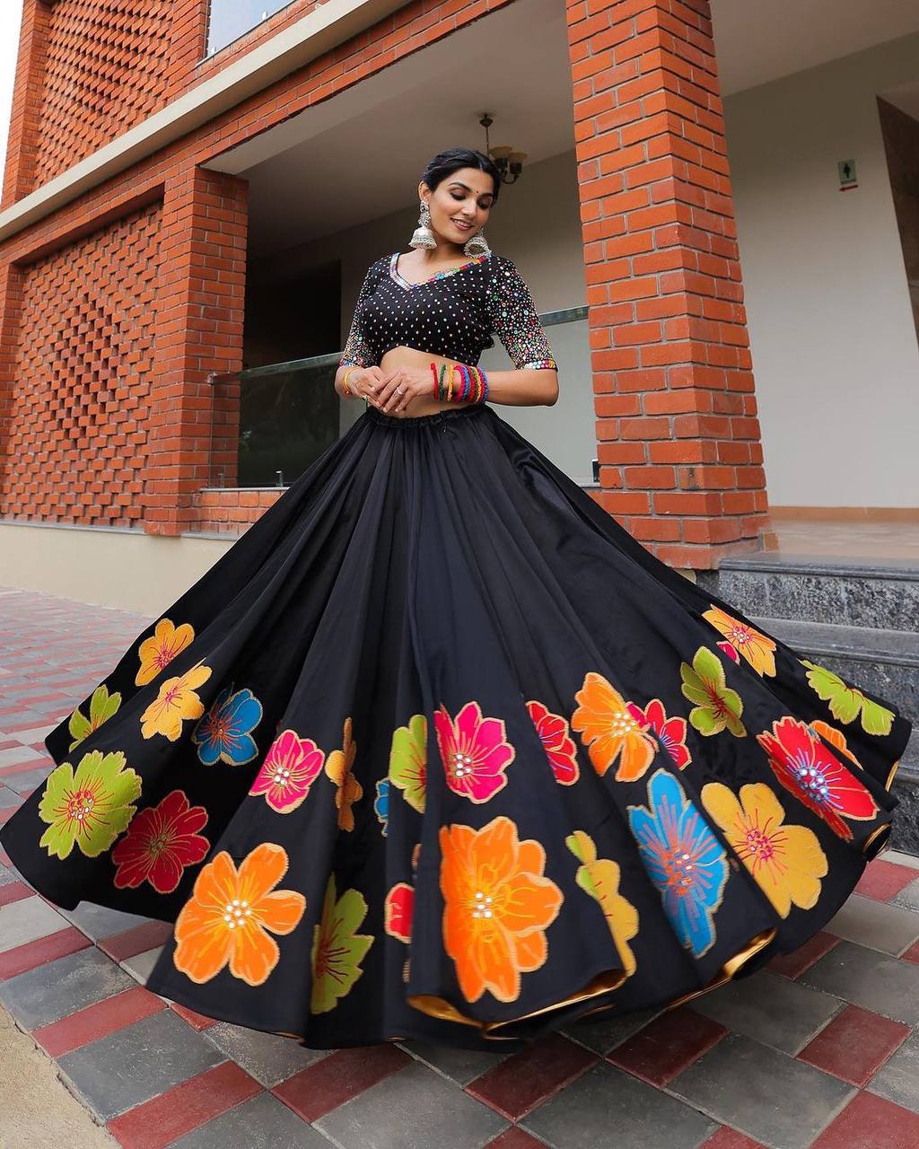 Full gher lehenga choli best sale