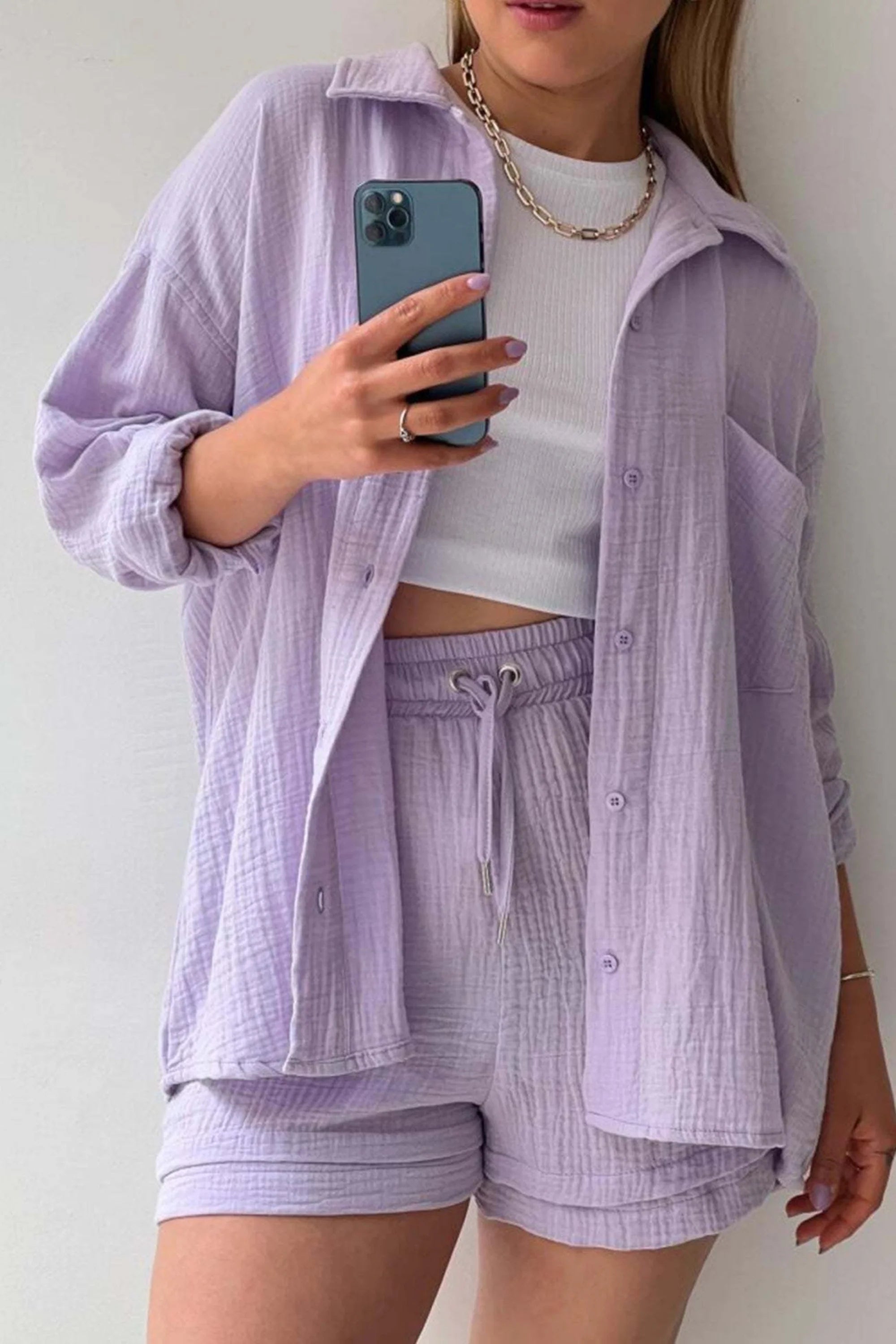 Women’s Cotton Two-Piece Set