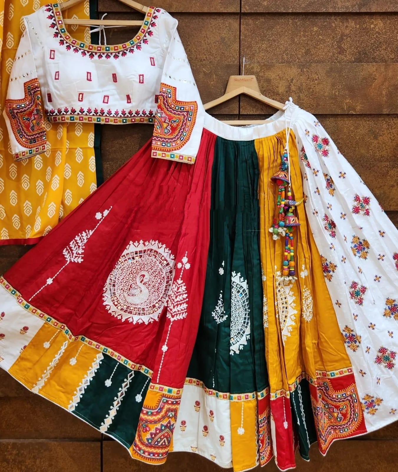 MULTI COLOR SOFT BUTTER SILK DIGITAL PRINTED LEHENGA CHOLI