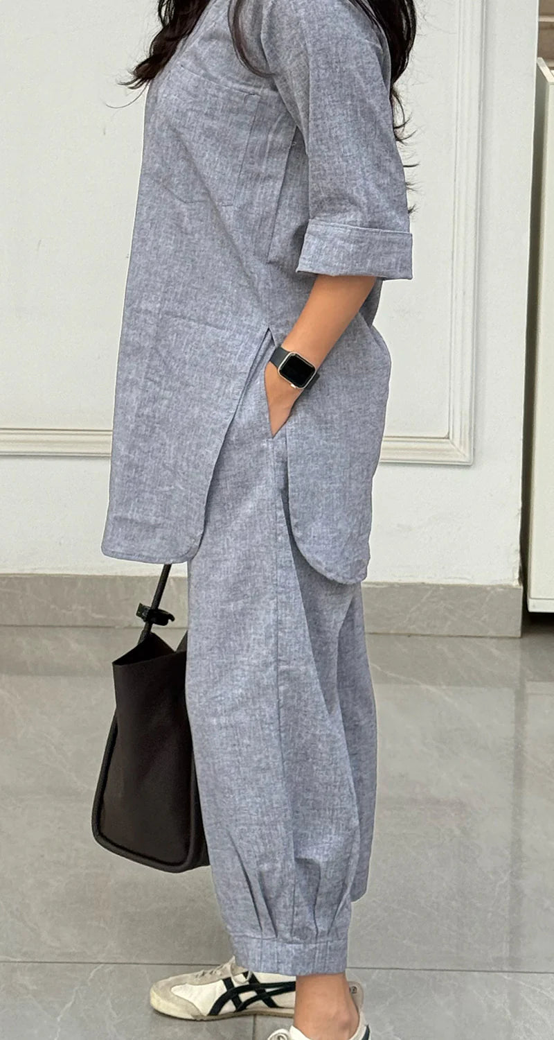 Women Casual Solid Co-Ord Set