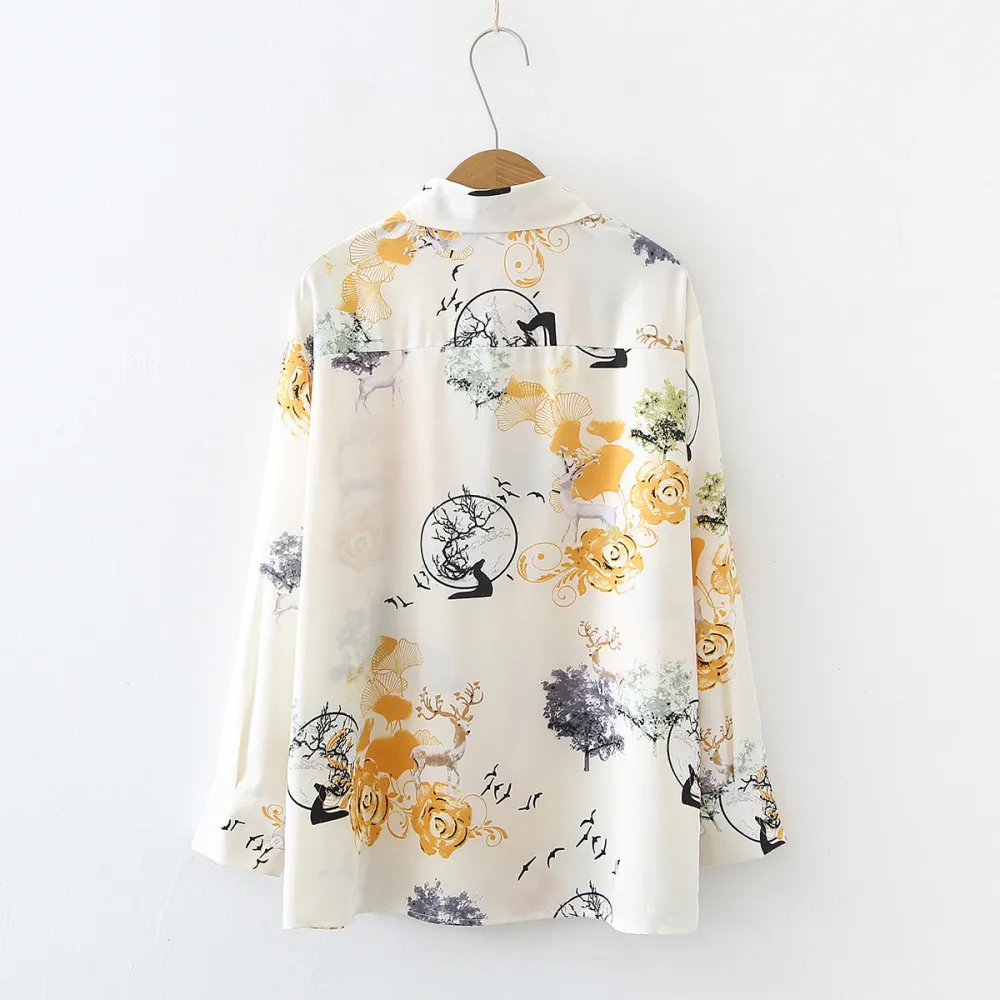 WOMEN RAYON PRINTED TOP