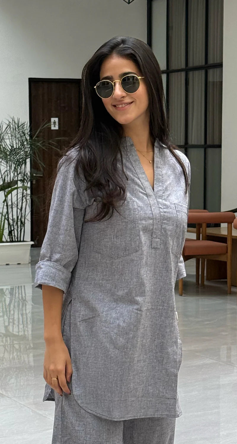 Women Casual Solid Co-Ord Set
