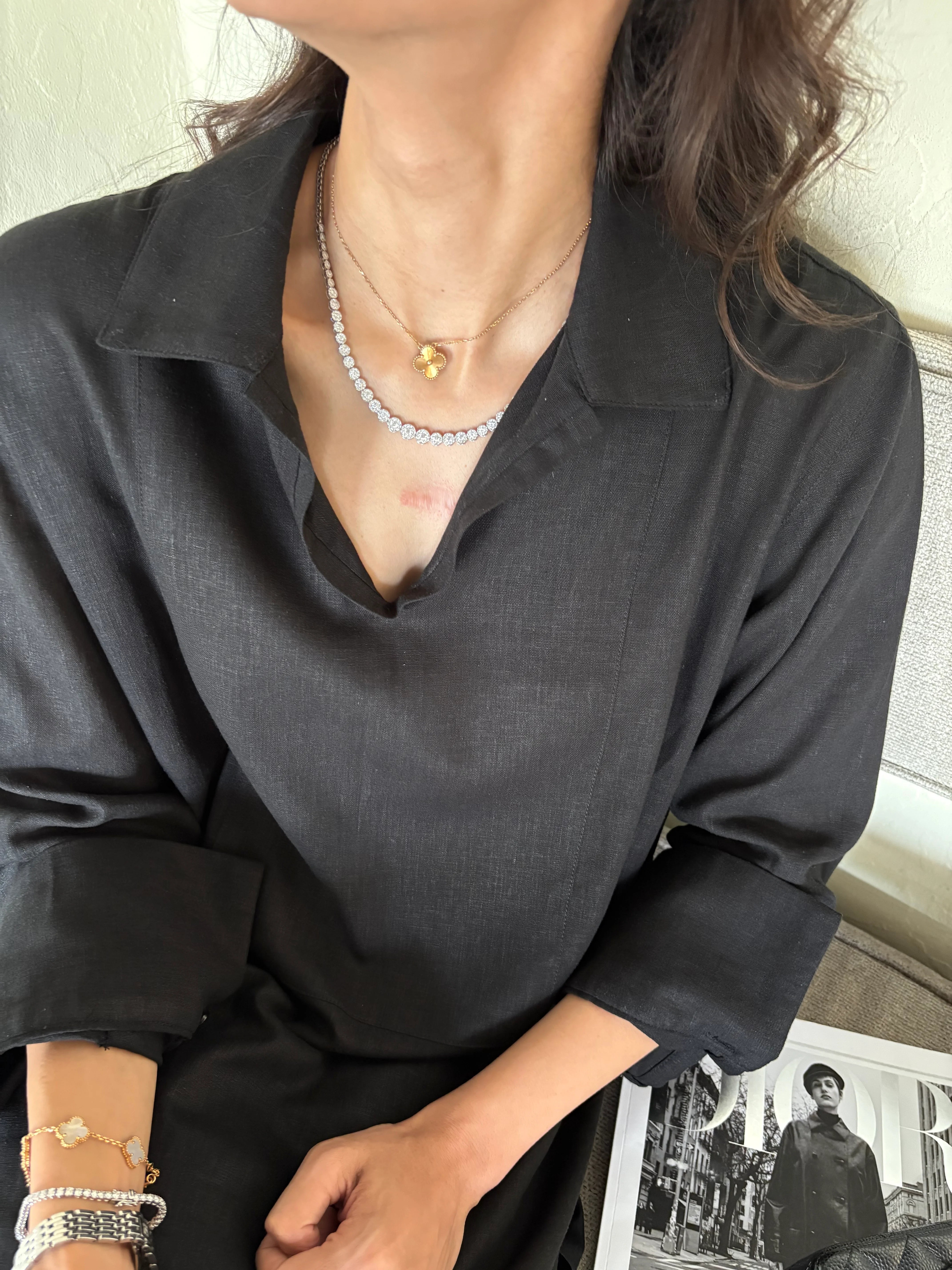 BLACK LINEN WILLOW SET