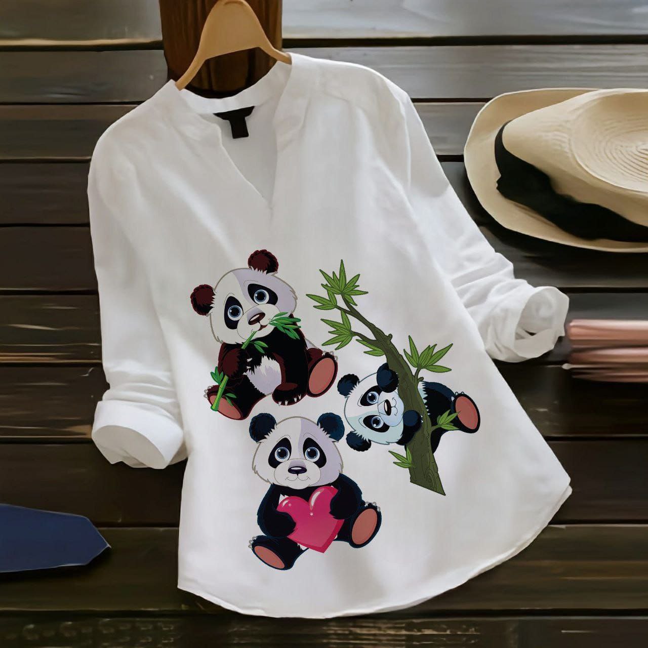 SLOTH BEAR ART TUNIC TOP