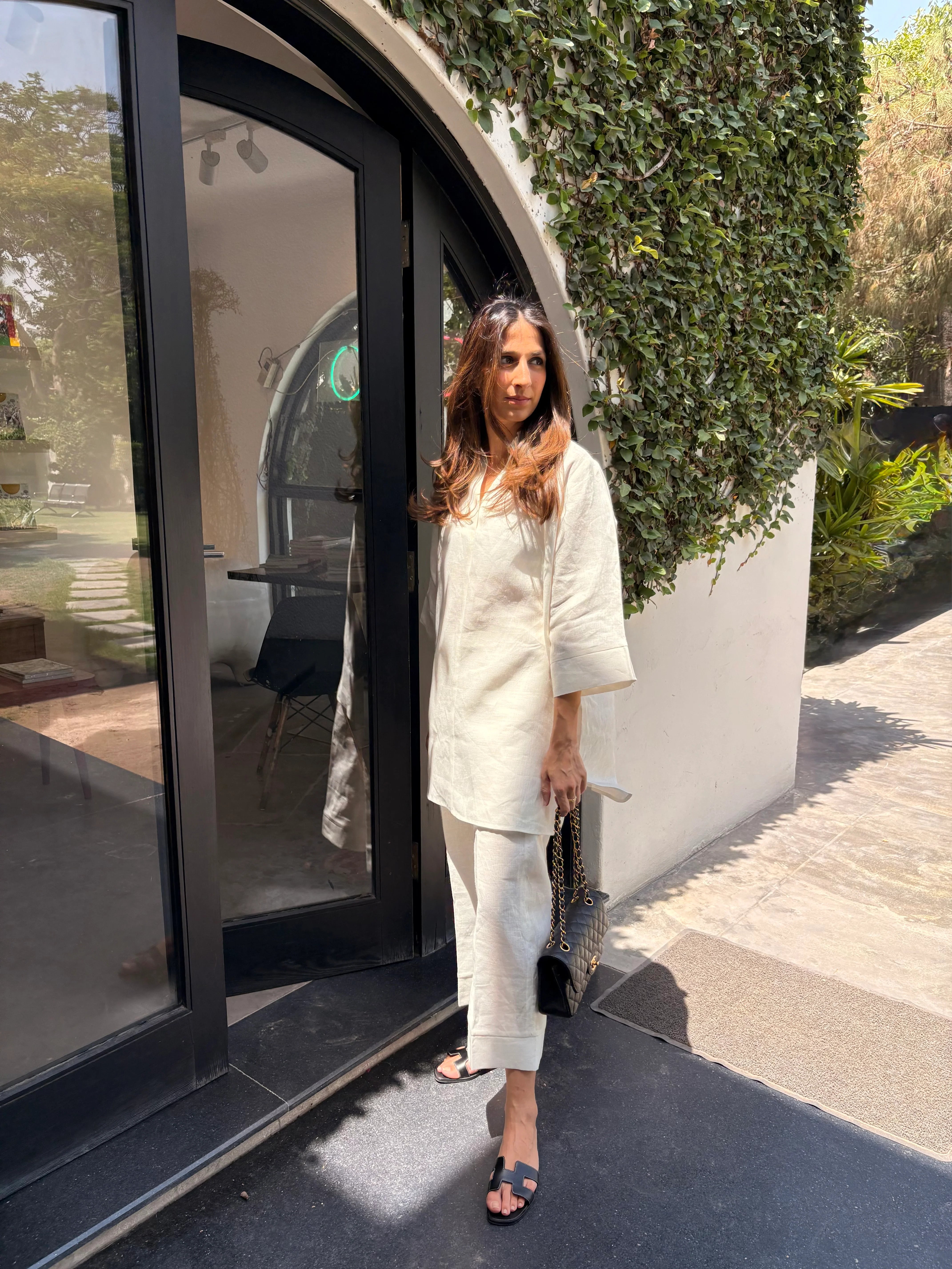 CREAM LINEN TOBY SET