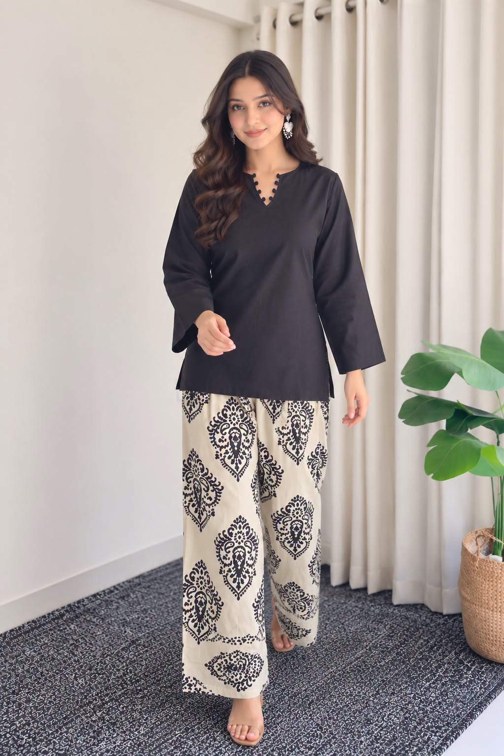 Women Cotton Farsi Co-Ord Set