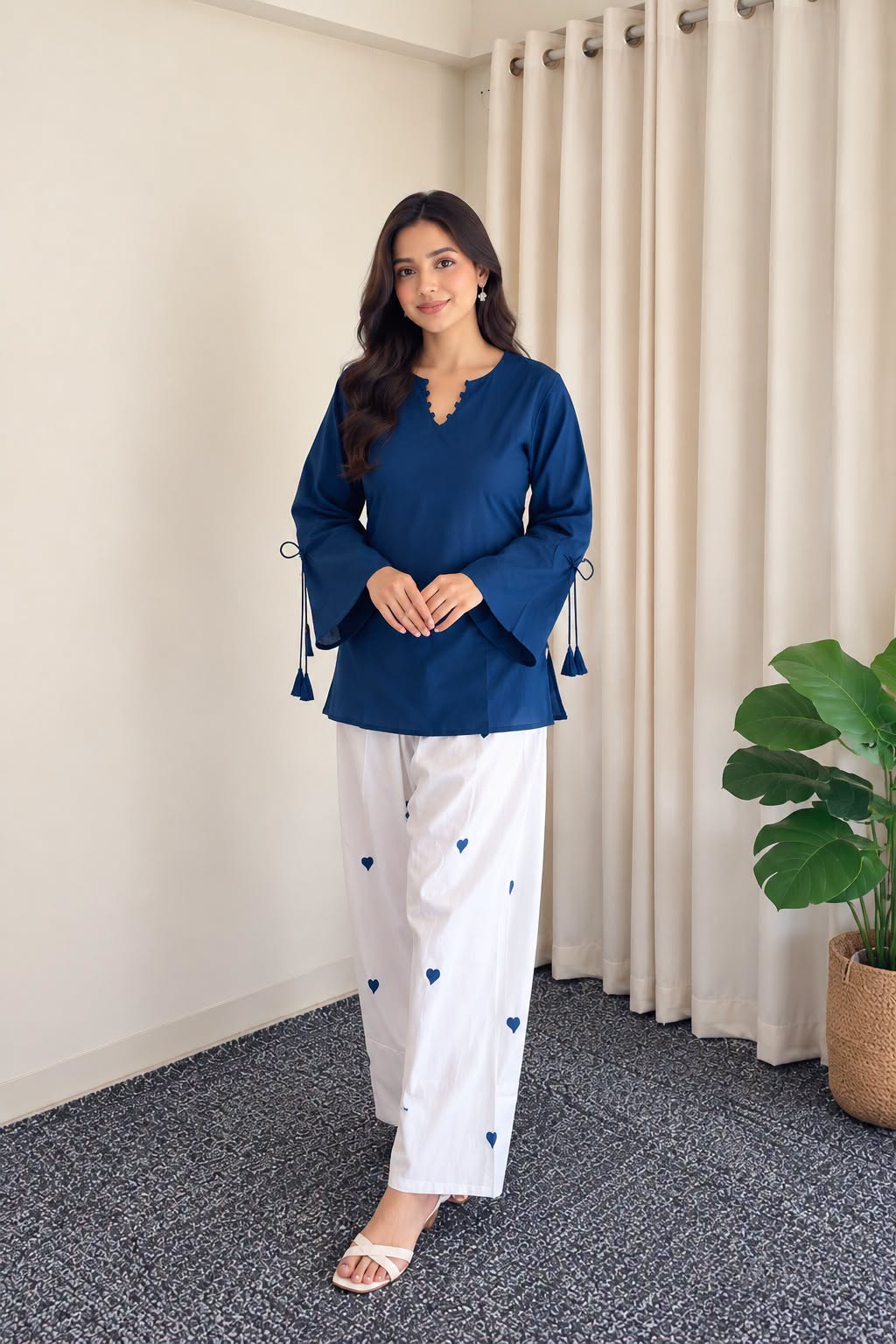 Women Cotton Farsi Co-Ord Set
