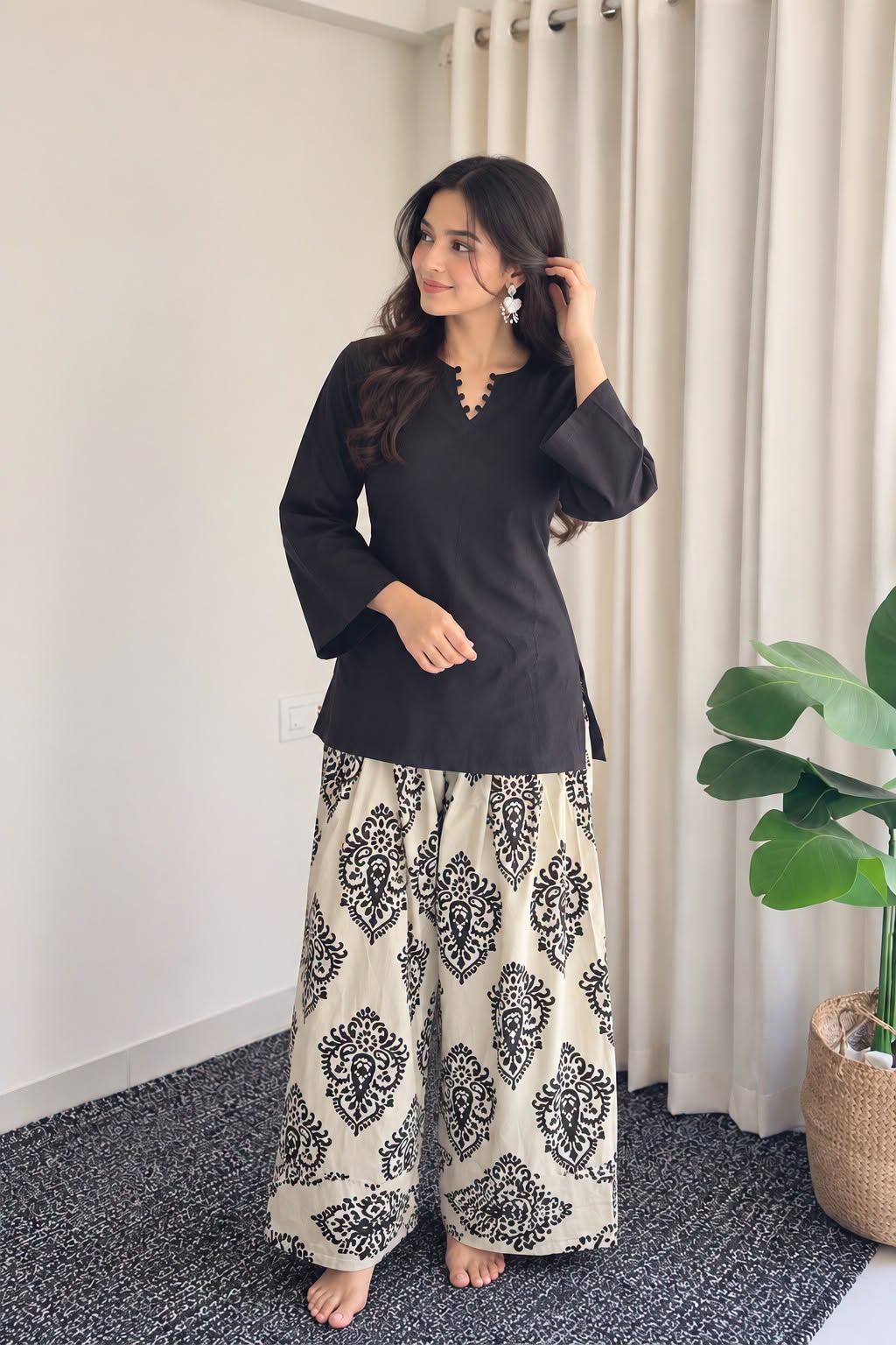 Women Cotton Farsi Co-Ord Set