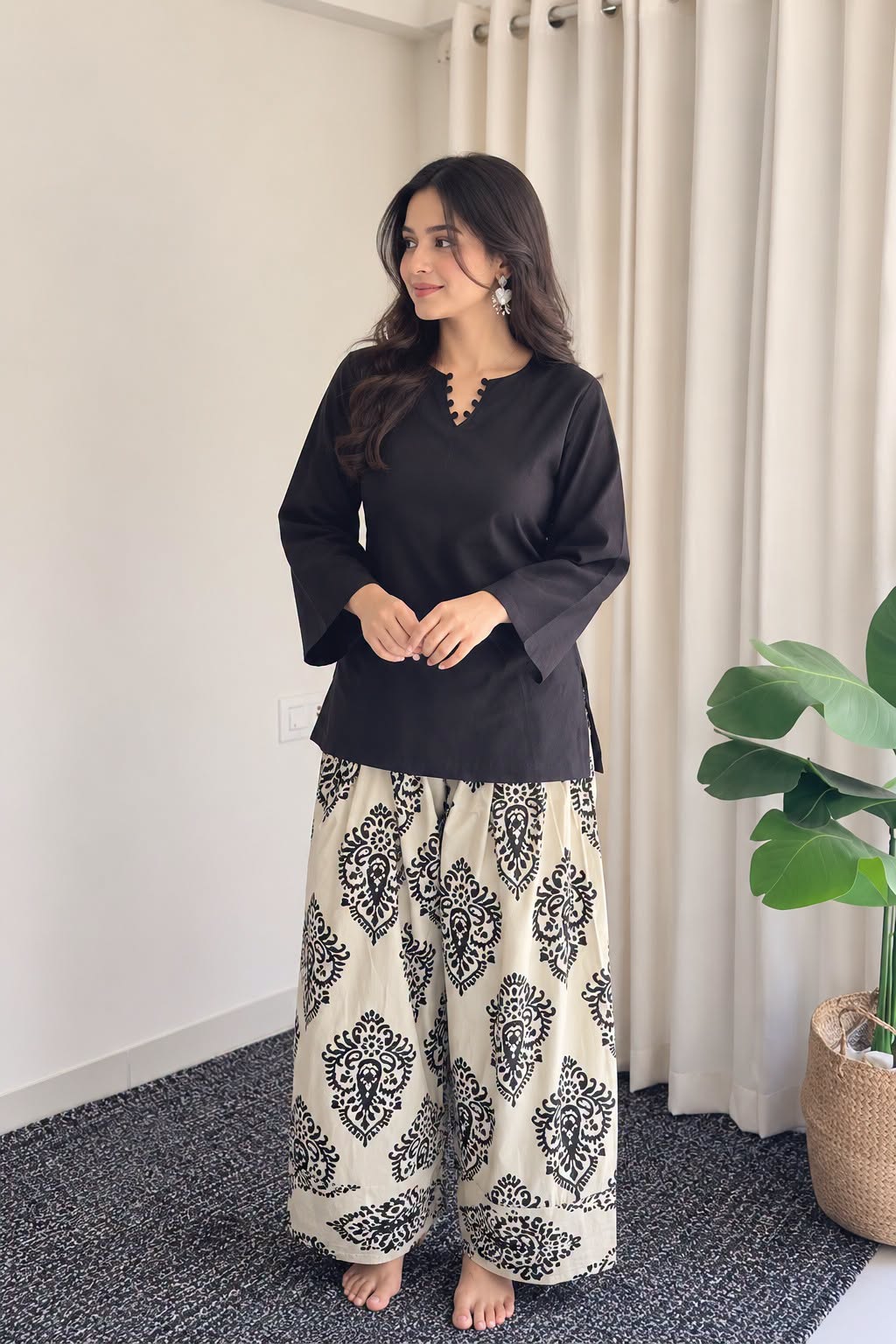 Women Cotton Farsi Co-Ord Set