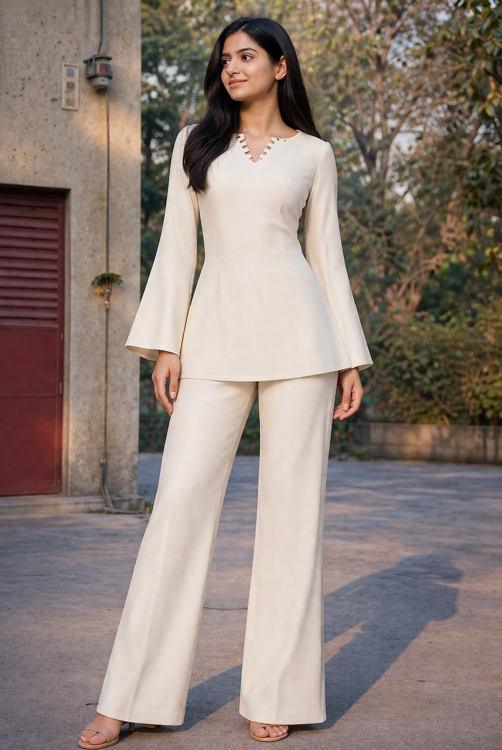 Two-Piece Cotton Co-ord Set.