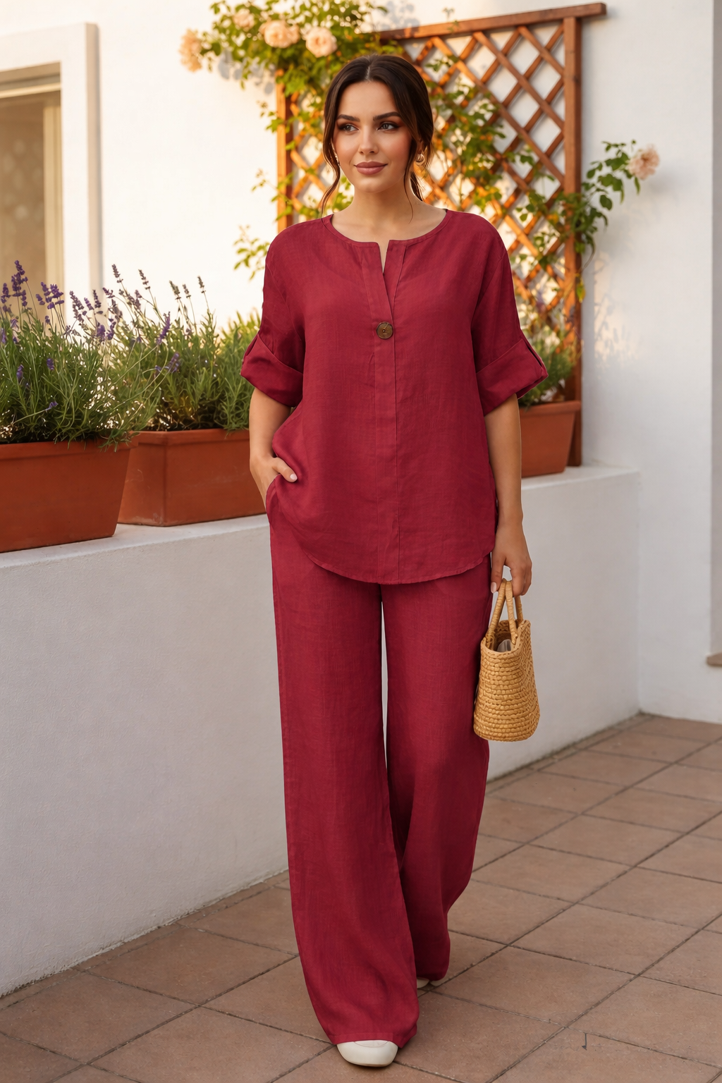 Women's Cotton Two Piece Sets