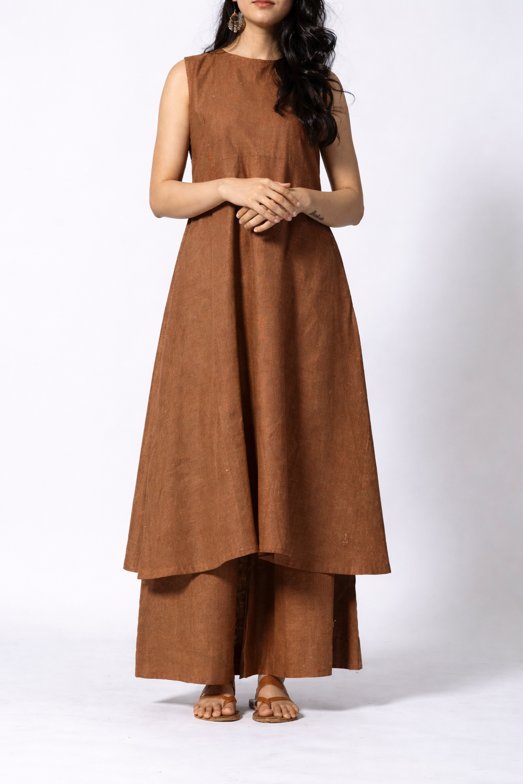 Women's Cotton Kurta pant sets - Gold