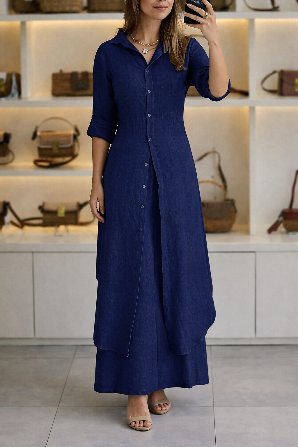 Women Casual  Long Solid Co-Ord Set