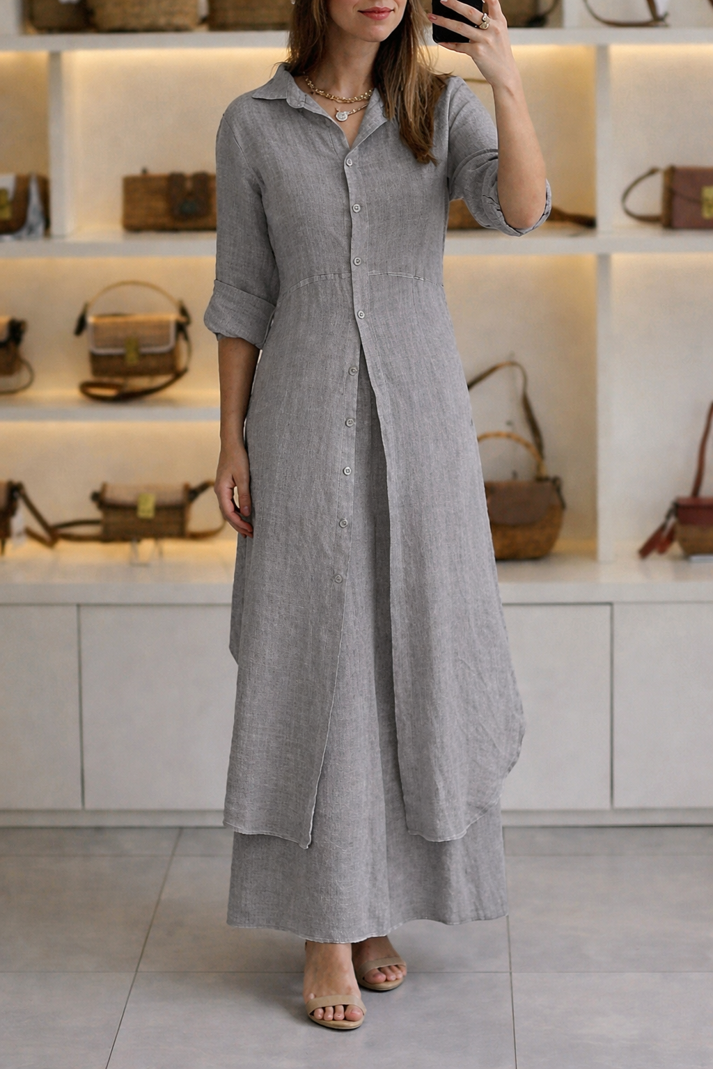 Women Casual  Long Solid Co-Ord Set