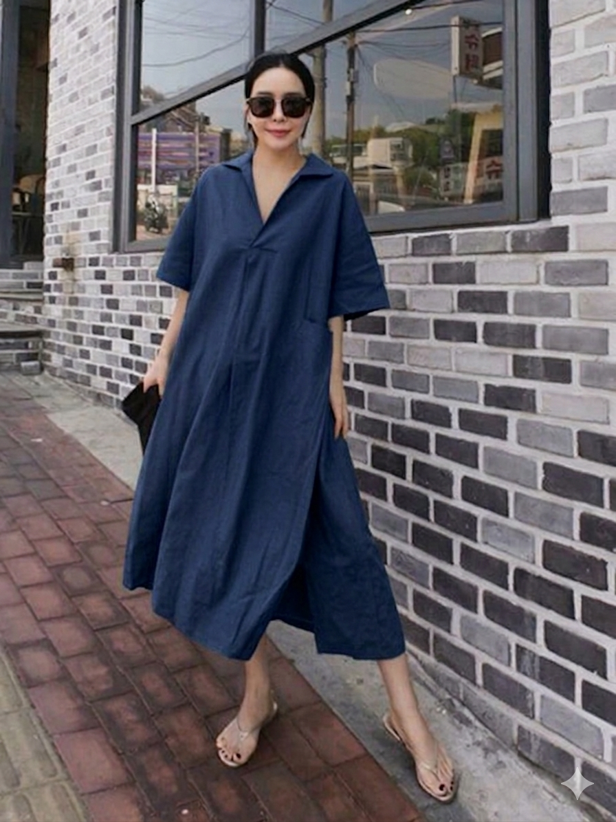 Women Casual Long Plain Co-Ord Set