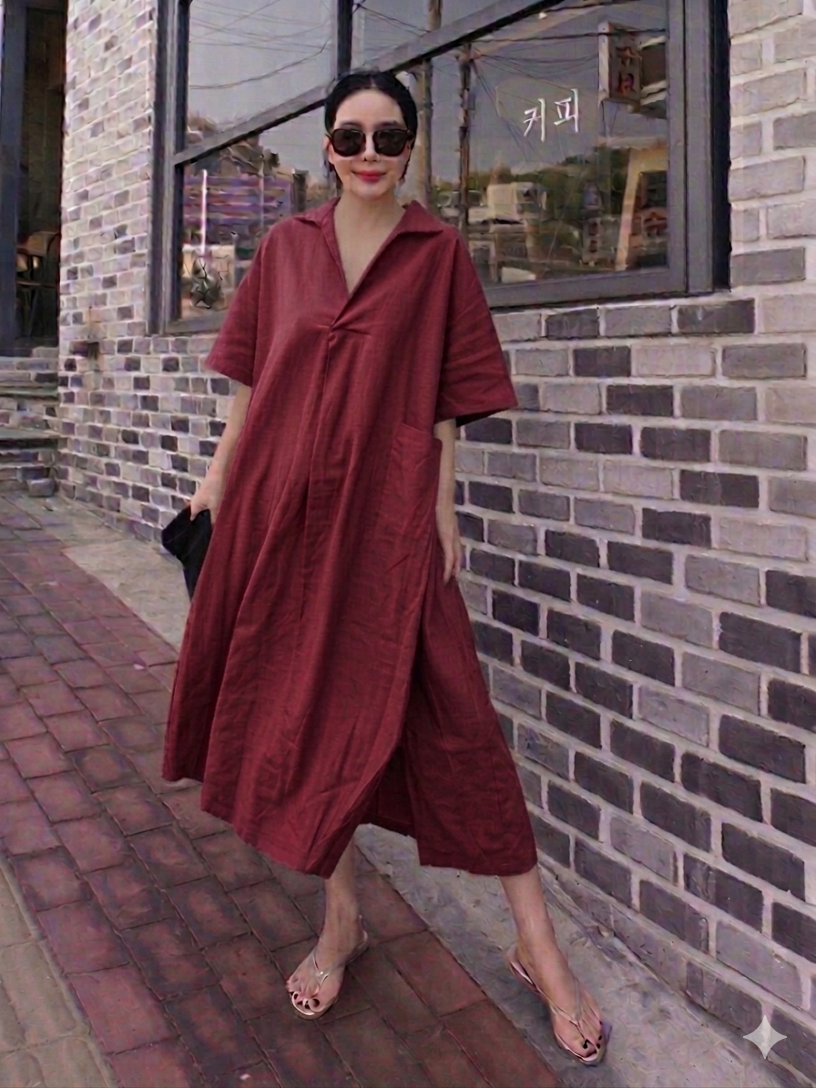 Women Casual Long Plain Co-Ord Set