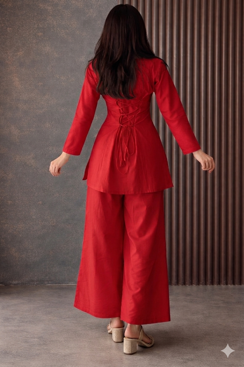 Two-Piece Cotton Co-ord Set.