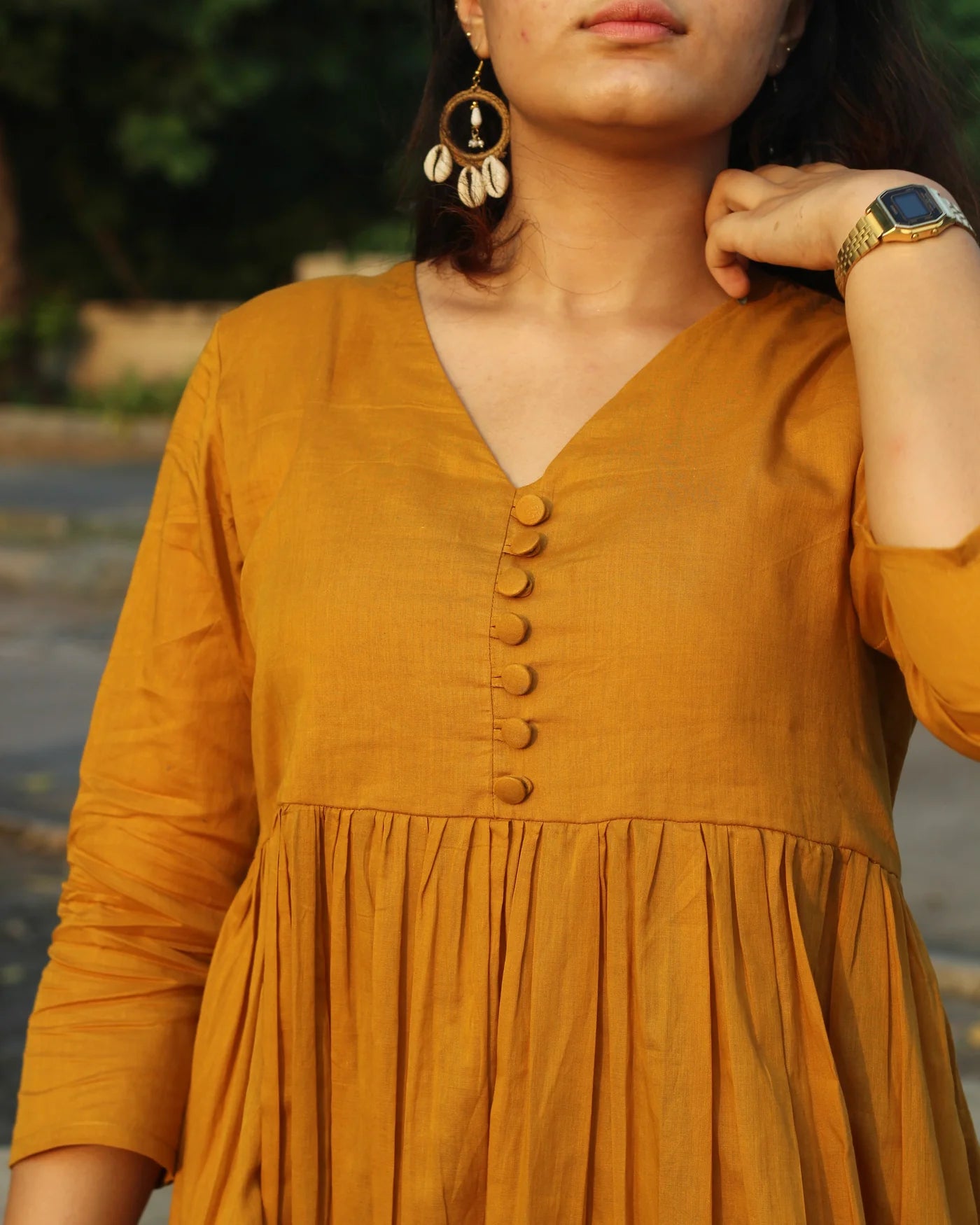 Musterd Cotton Kurta Set