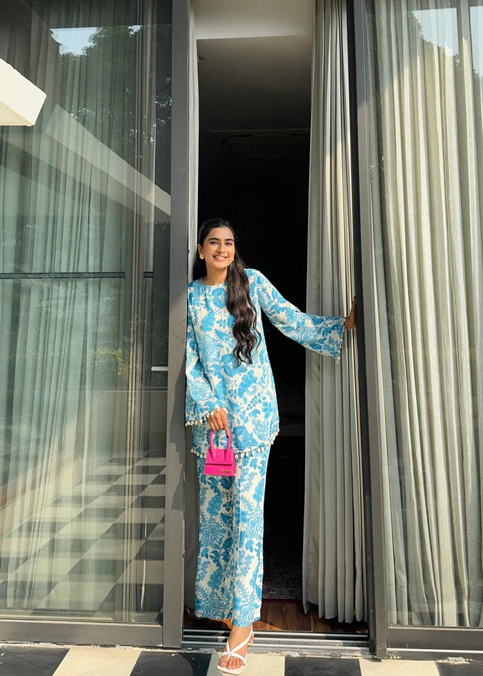 Blue Printed Co-ord Set