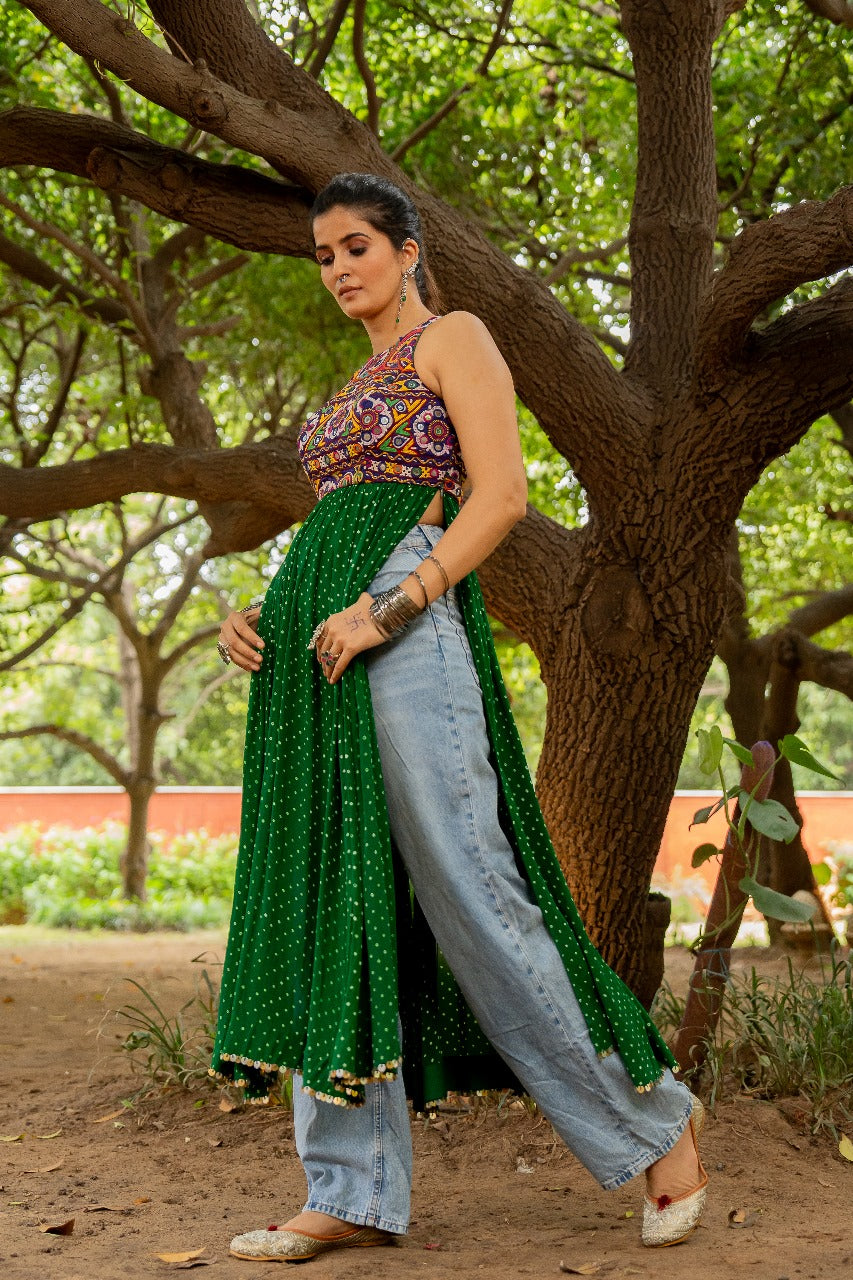 Women Gamthi Work Kurta