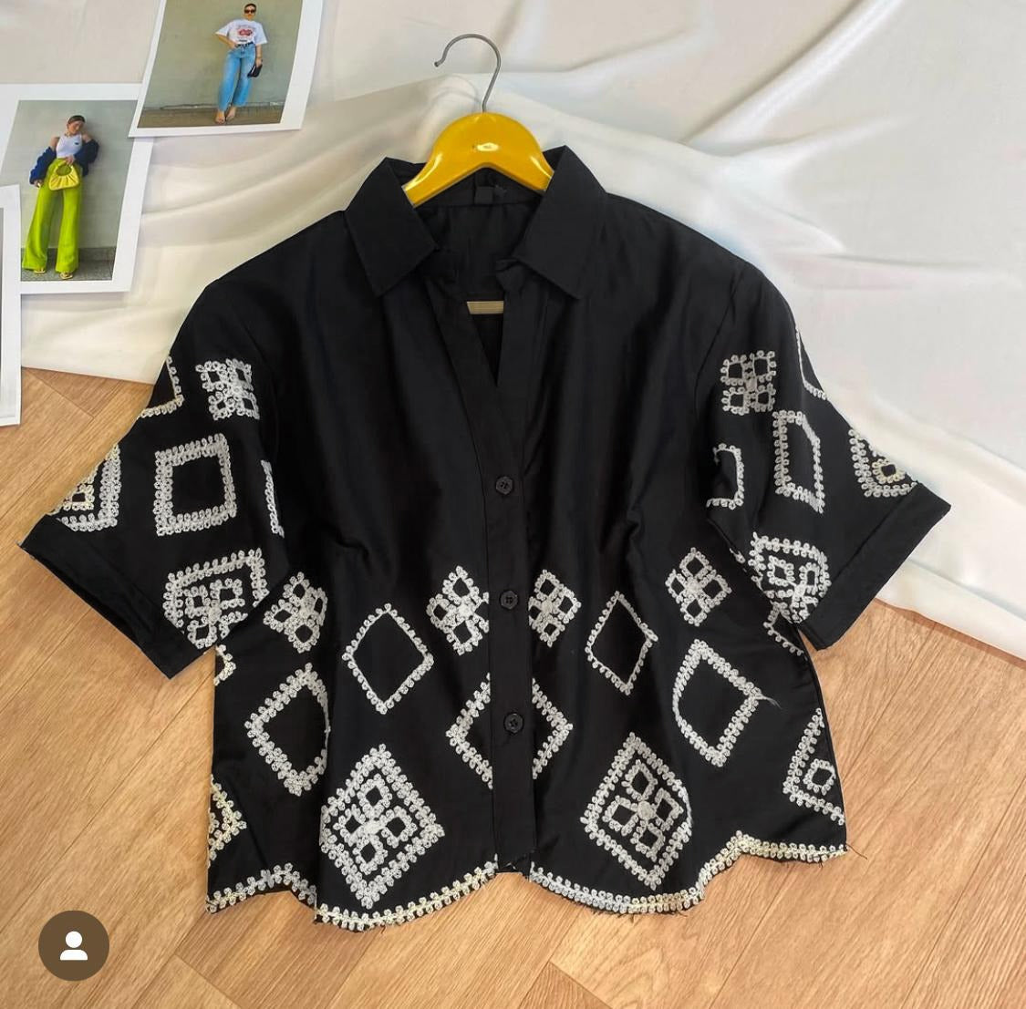 Women Cotton Top With Embroidered Work