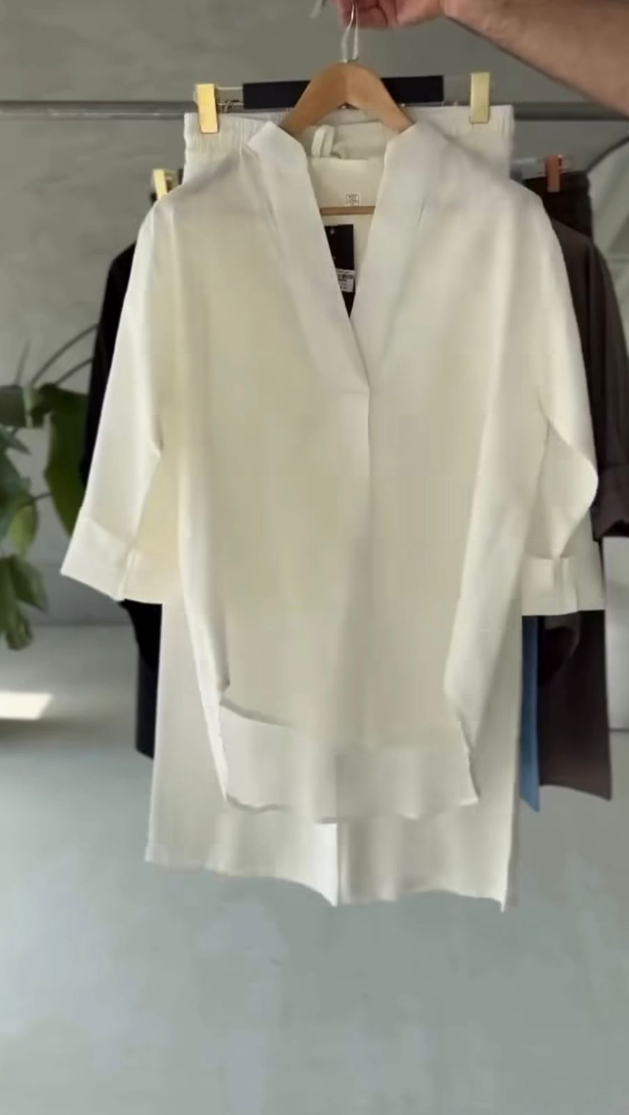 AMARI BOXY TUNIC SHIRT FLARED PANTS SET