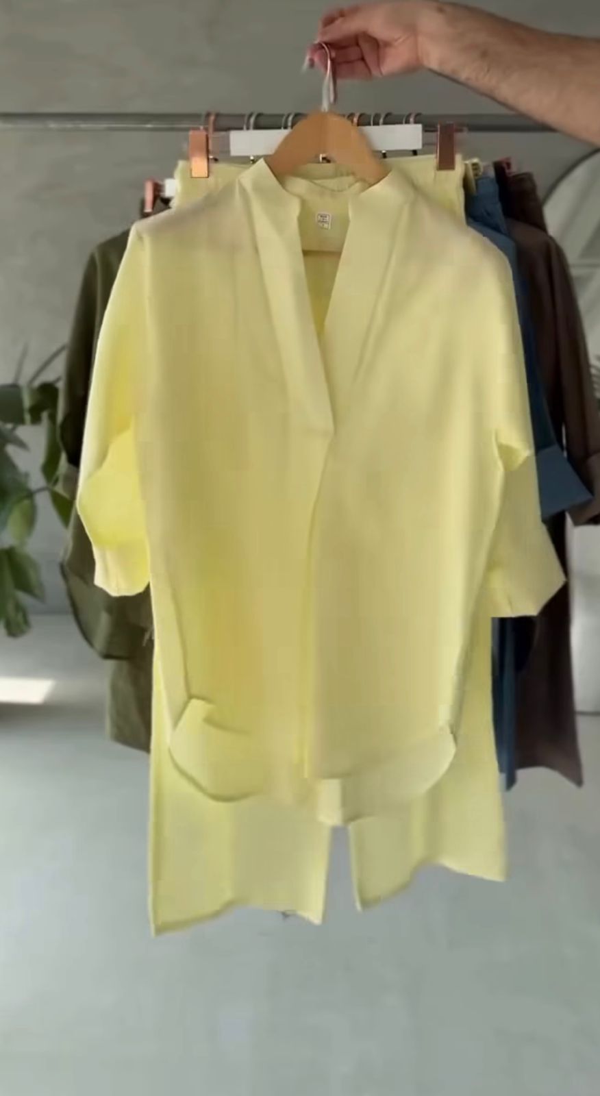 AMARI BOXY TUNIC SHIRT FLARED PANTS SET