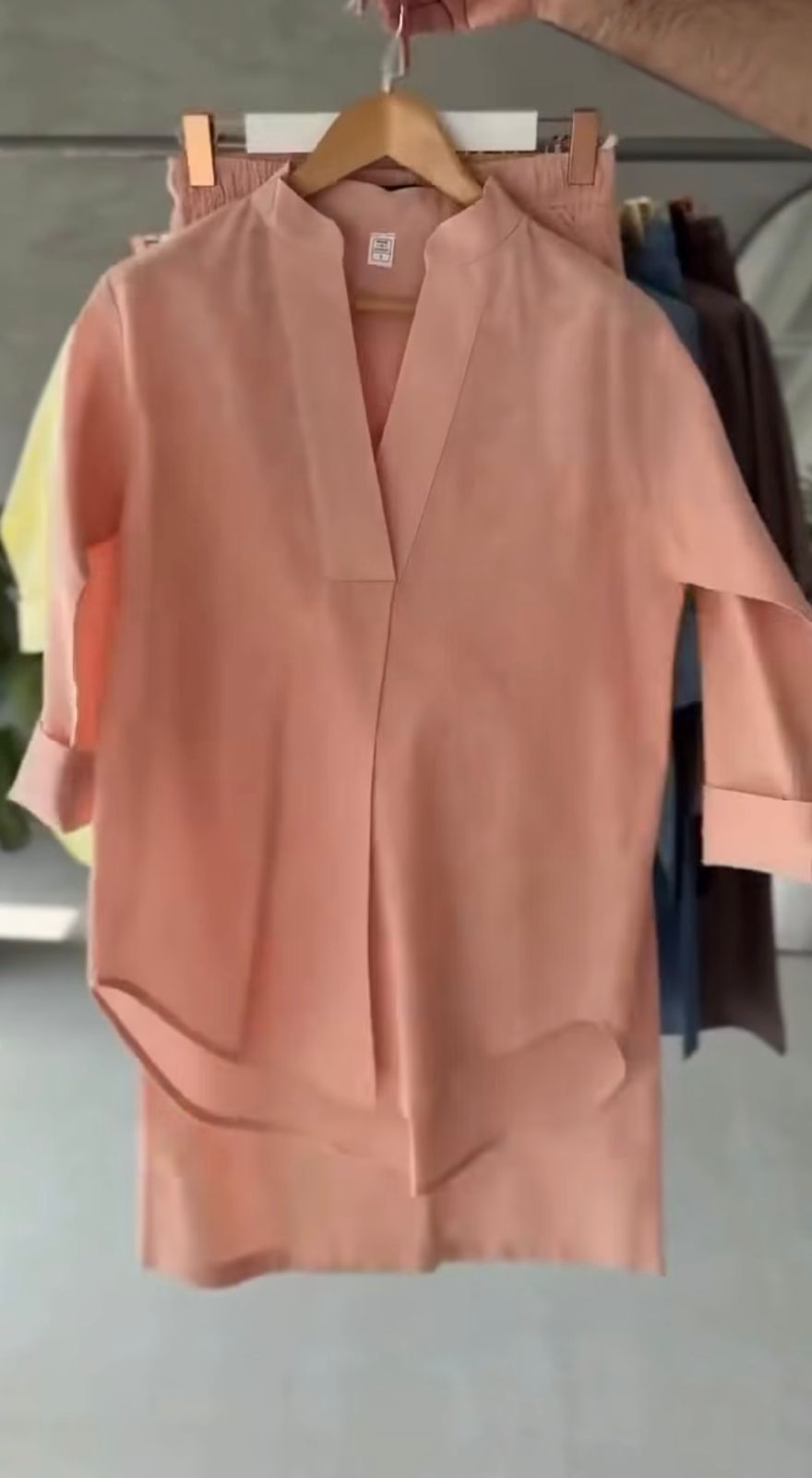 AMARI BOXY TUNIC SHIRT FLARED PANTS SET