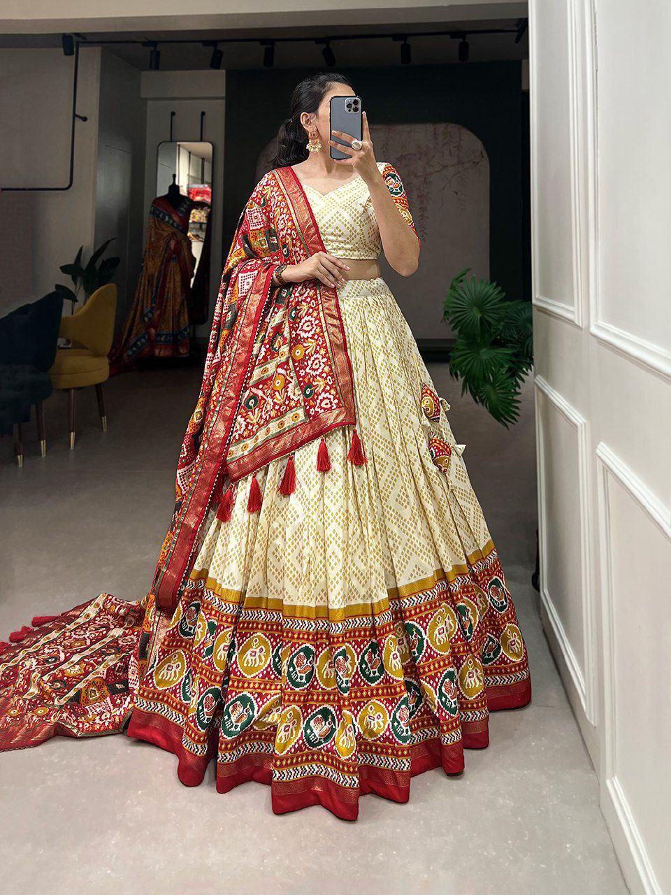 MULTI COLOR SOFT SILK DIGITAL PRINTED LEHENGA CHOLI