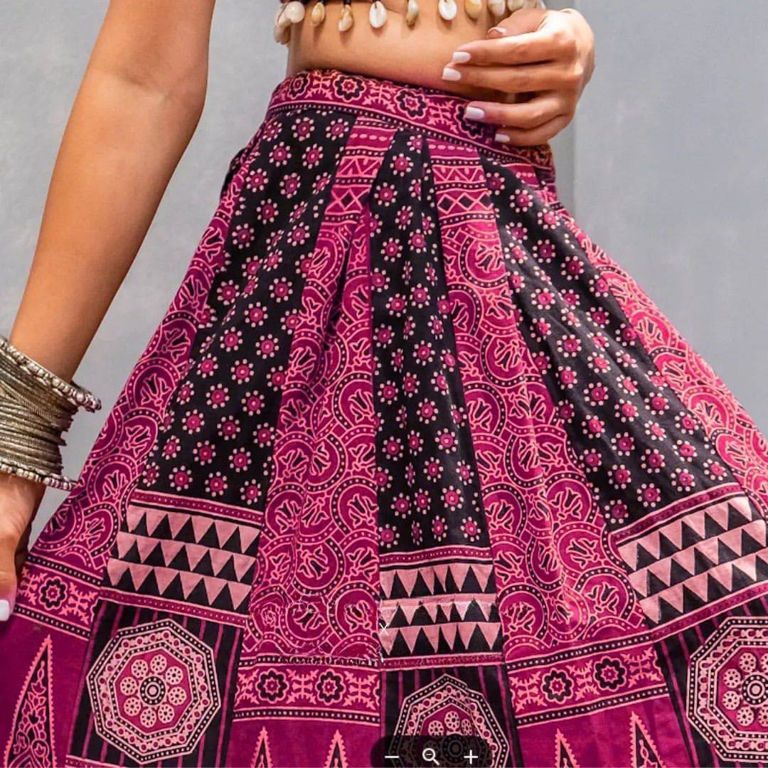 MULTI COLOR RAYON DIGITAL PRINTED LEHENGA CHOLI