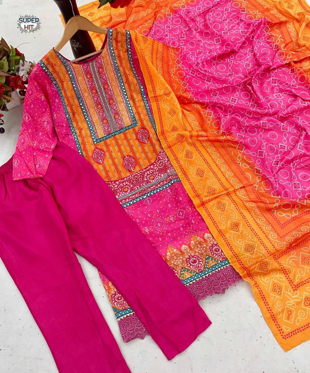 Gorgeous Pink Micro Cotton With Digital Print Plaza Suit With Dupatta